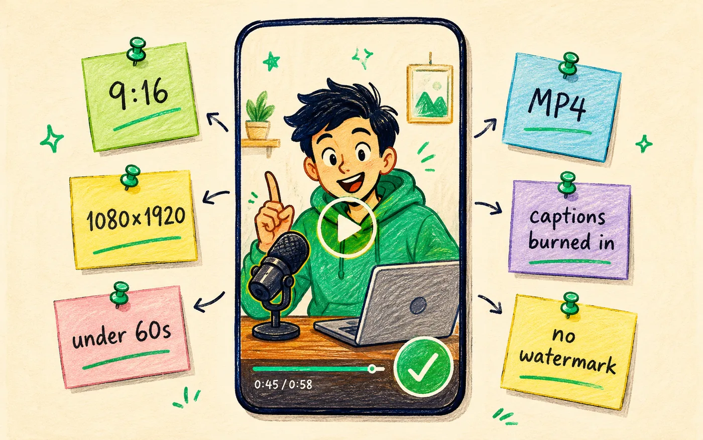 A 9:16 video file with universal spec tags